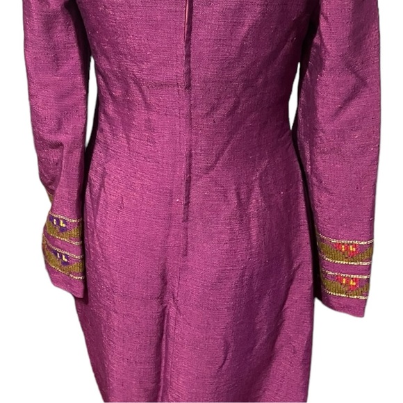 Vintage Levantis Nikis 3- Athens 1960s Embroidered Maxi Dress Rare - Picture 12 of 15